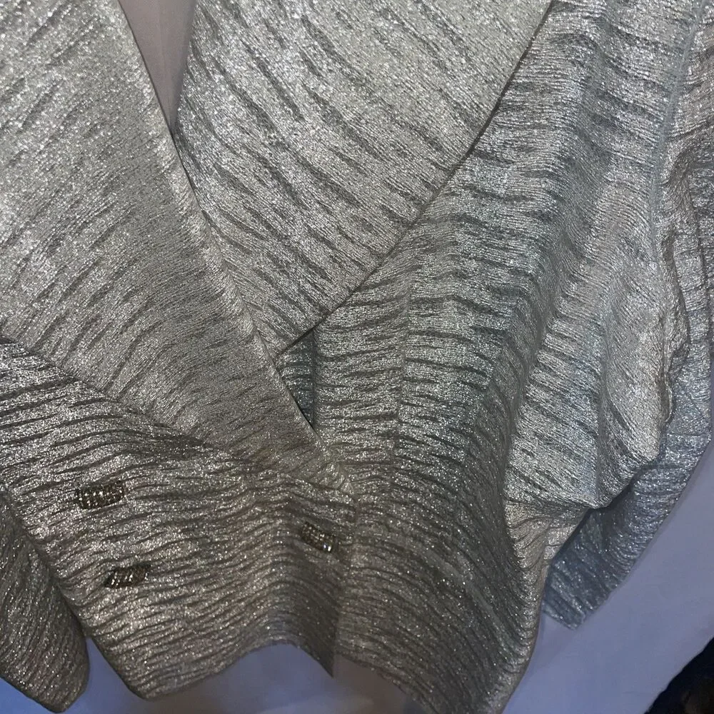 Only You Women’s Skirt Suit Size 22 Sliver Sparkle Business Formal City